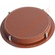 D-3825-T Deri Bardak Altlığı