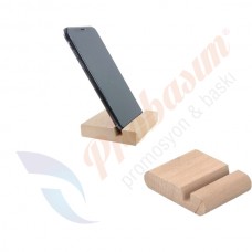 TT-30-OVAL Ahşap Telefon Tutucu